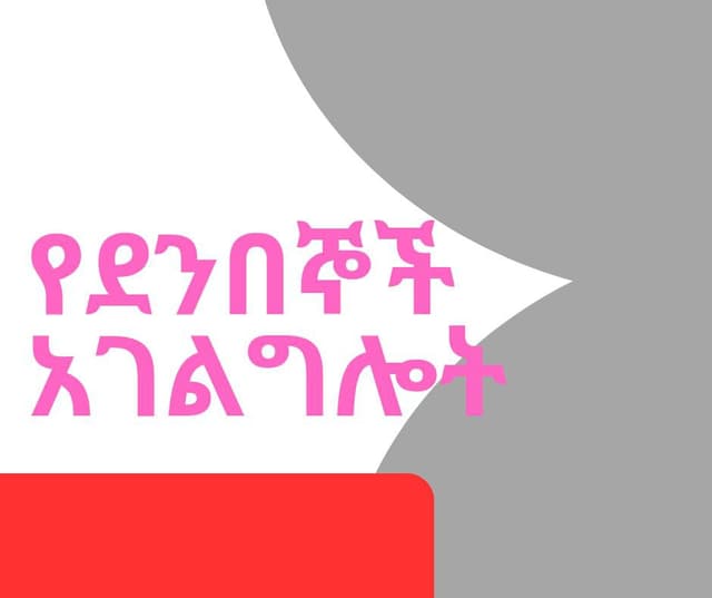 የደንበኞች አገልግሎት
